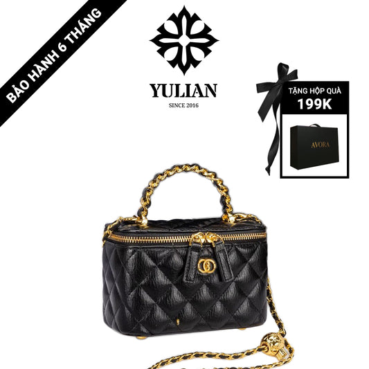 EP15-04 - Golden Vanity Case - Túi Cốp Trang Điểm Ánh Kim