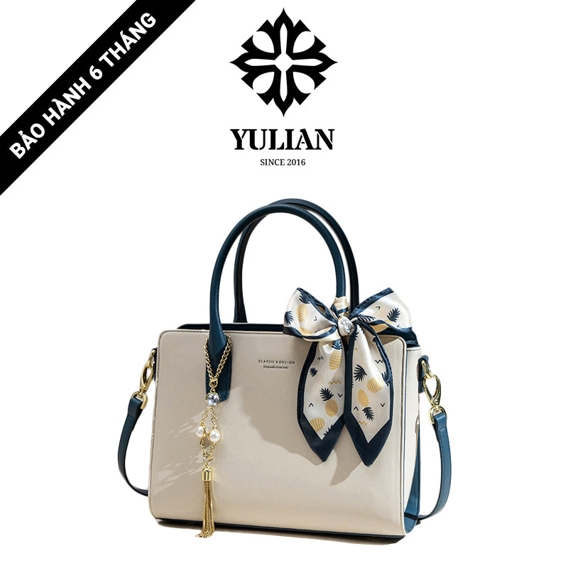 EP17-01 - Riviera Pearl Tote - Túi Nơ Lụa Ngọc Trai