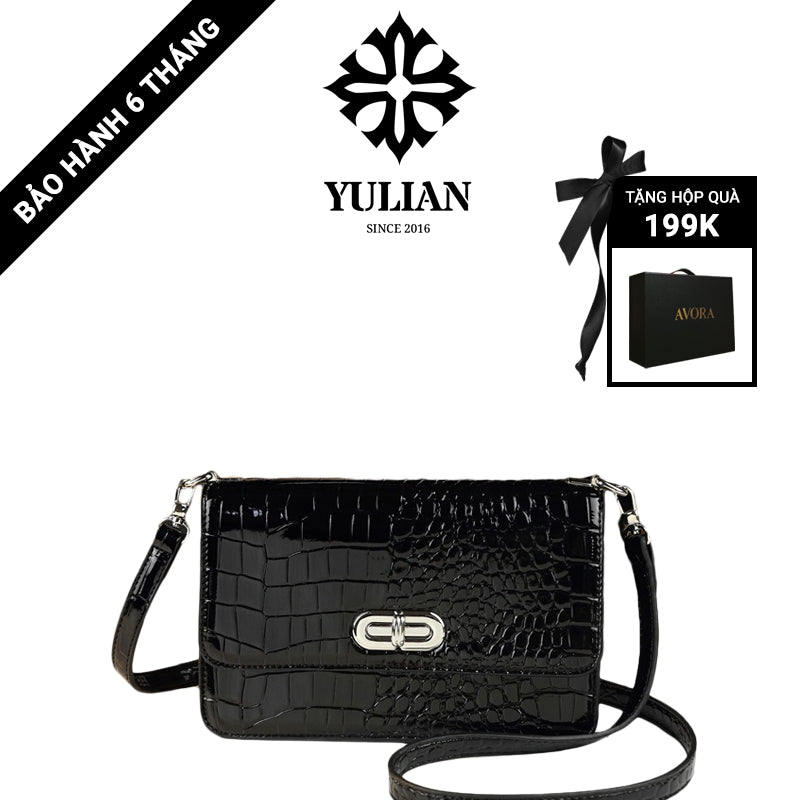 EP4-03 - Sleek Flap Shoulder Bag - Túi Nắp Gập Khóa Xoay