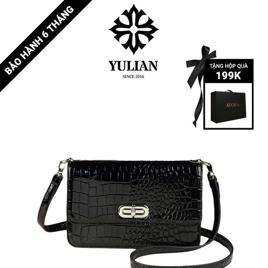 EP4-03 - Sleek Flap Shoulder Bag - Túi Nắp Gập Khóa Xoay