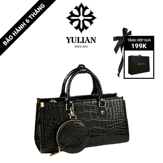 EP4-04 - Multi-Pouch Glossy Tote - Túi Handbag Kèm Ví Tròn
