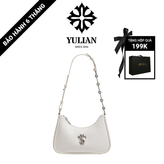 EP6-05 - Silver Chain Shoulder Bag - Túi Đeo Vai Phối Xích Bạc