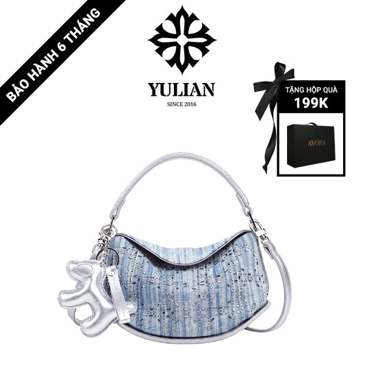 EP8-04 - Silver Moon Hobo - Túi Trăng Khuyết Metallic